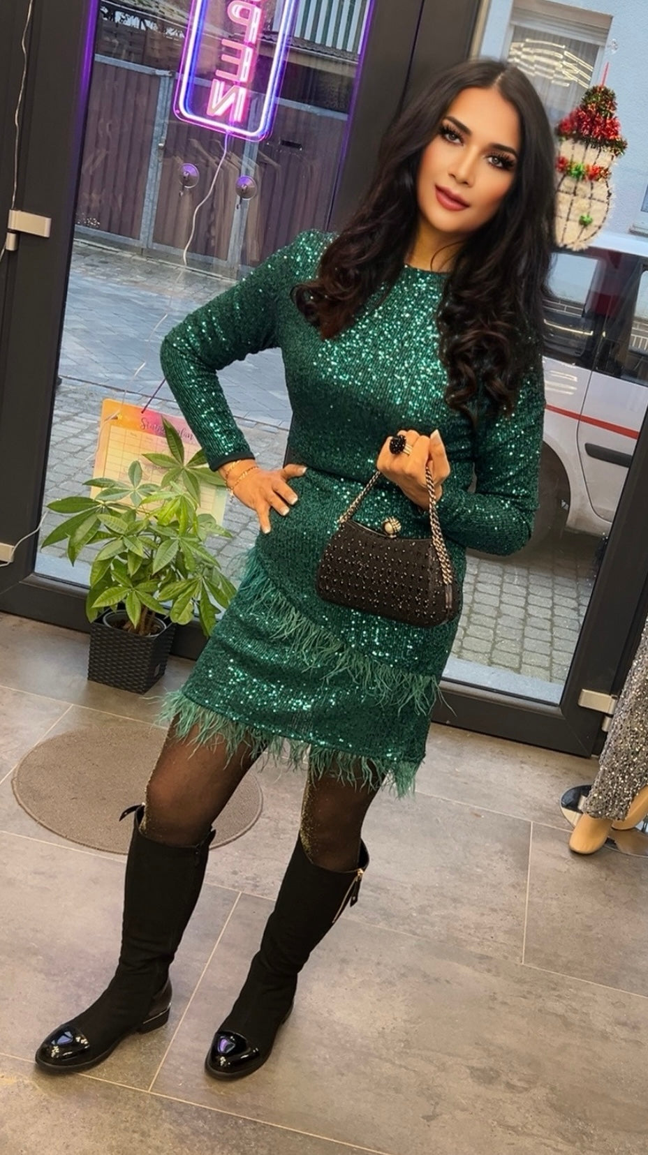 Paillettenkleid