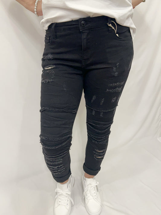 Jeans Black Rise