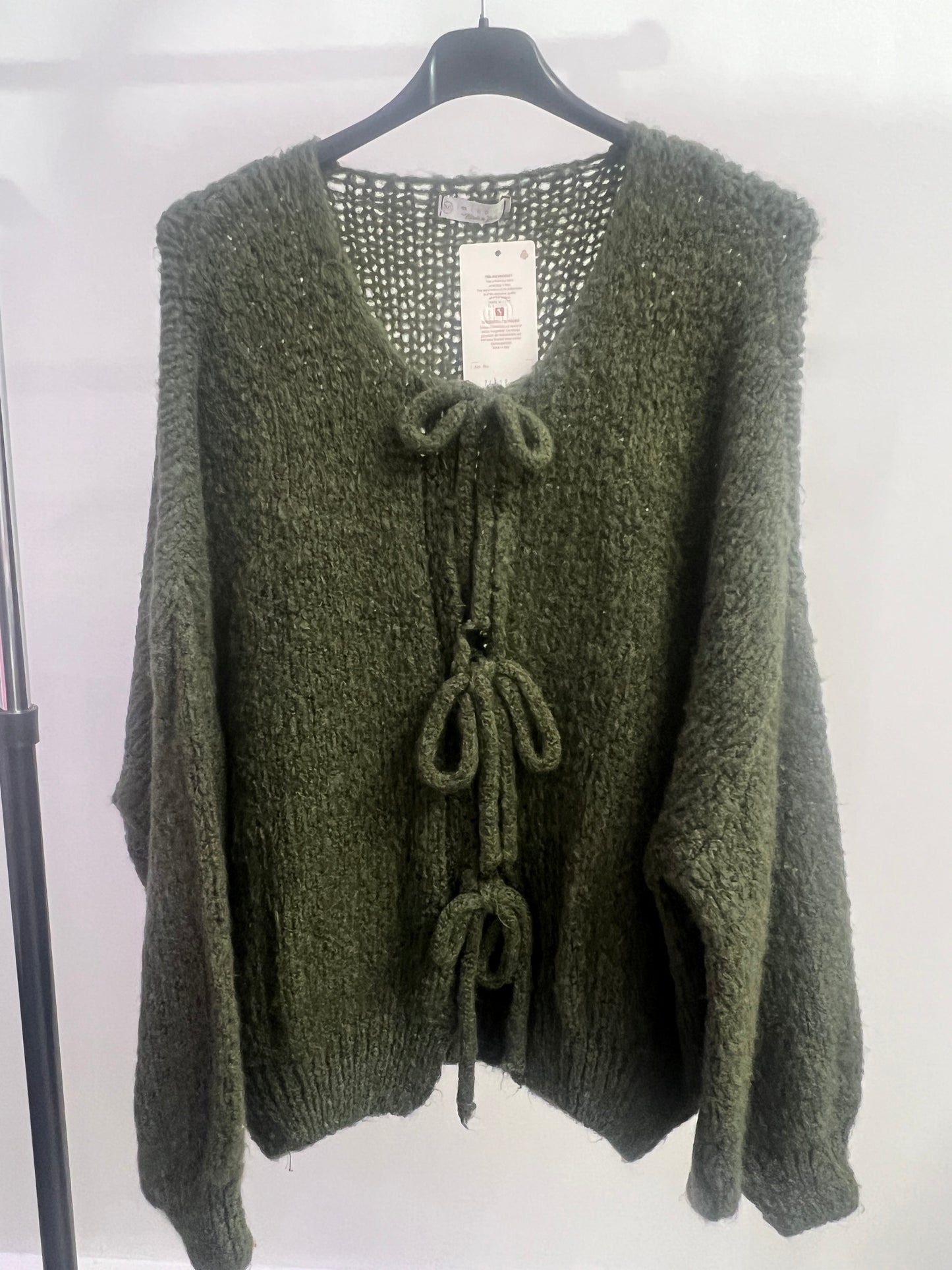 Cardigan mit schleife